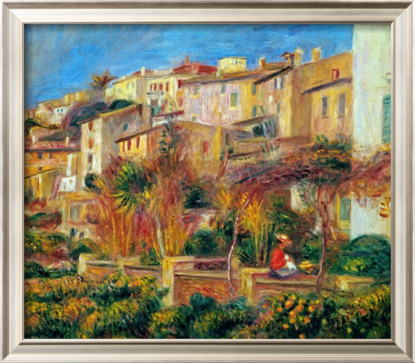 Terrace at Cagnes 1905 - Pierre Auguste Renoir Painting